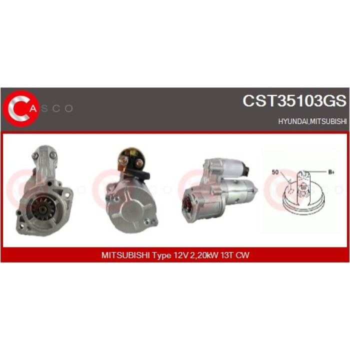 CASCO Anlasser CST35103GS CASCO Anlasser CST35103GS