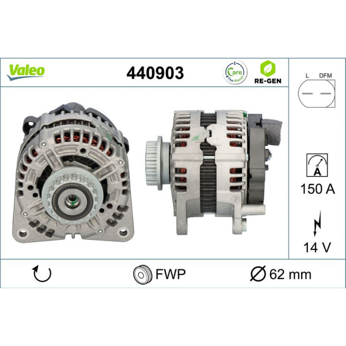 Valeo Lichtmaschine 440903 Valeo Lichtmaschine 440903