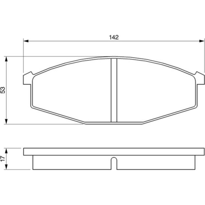 Bosch Bremsbelagsatz 0 986 468 630 Bosch Bremsbelagsatz 0 986 468 630