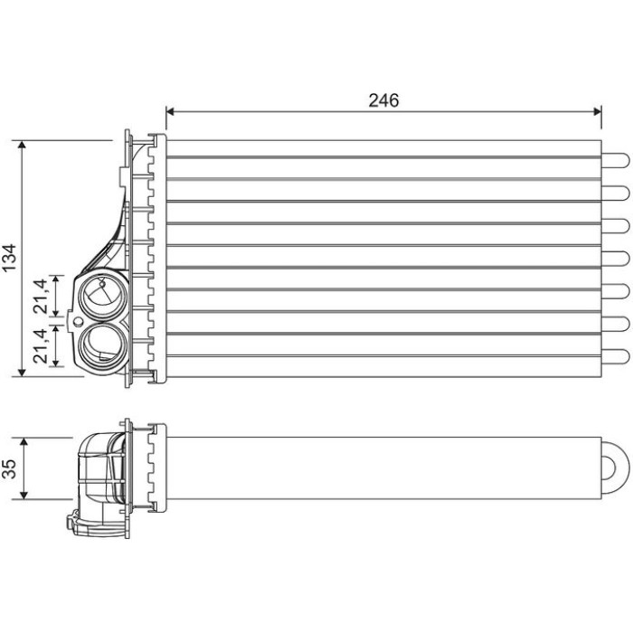 Valeo Wärmetauscher 811567 Valeo Wärmetauscher 811567