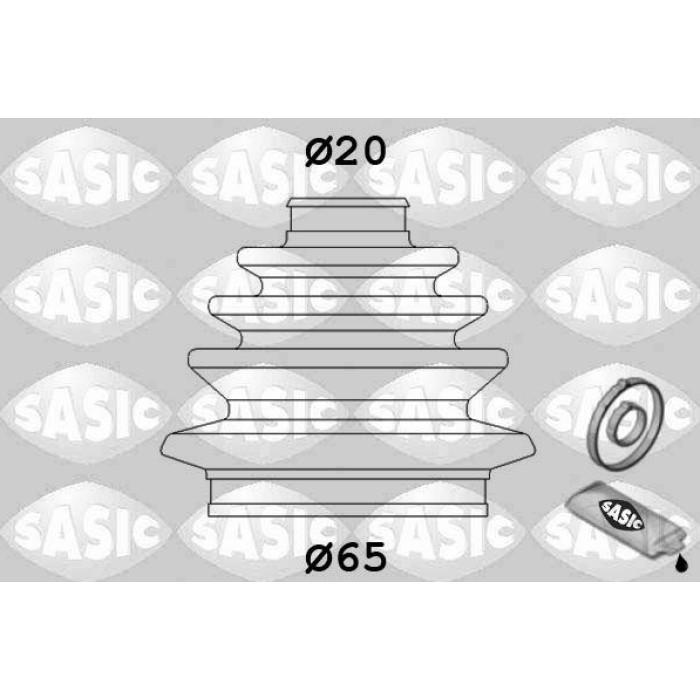 9004629 SASIC Faltenbalgsatz, Antriebswelle 9004629 9004629 SASIC Faltenbalgsatz, Antriebswelle 9004629