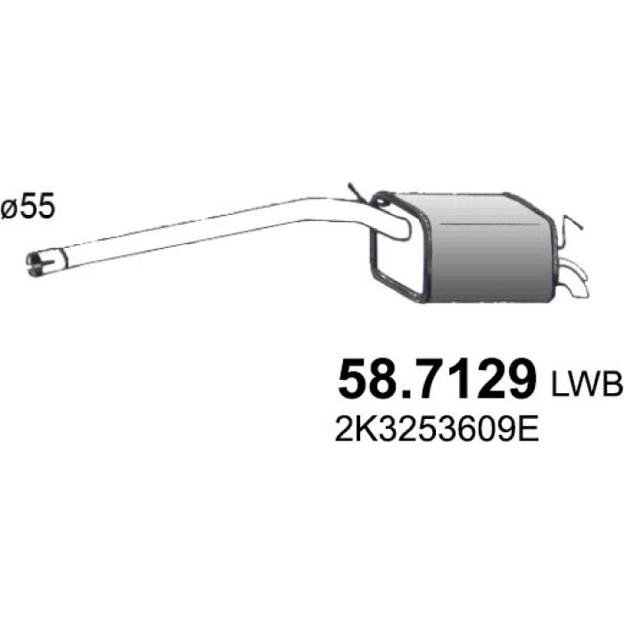 ASSO Endschalldämpfer 58.7129 ASSO Endschalldämpfer 58.7129