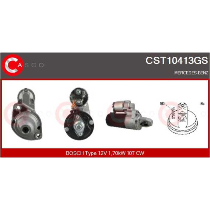 CASCO Anlasser CST10413GS CASCO Anlasser CST10413GS