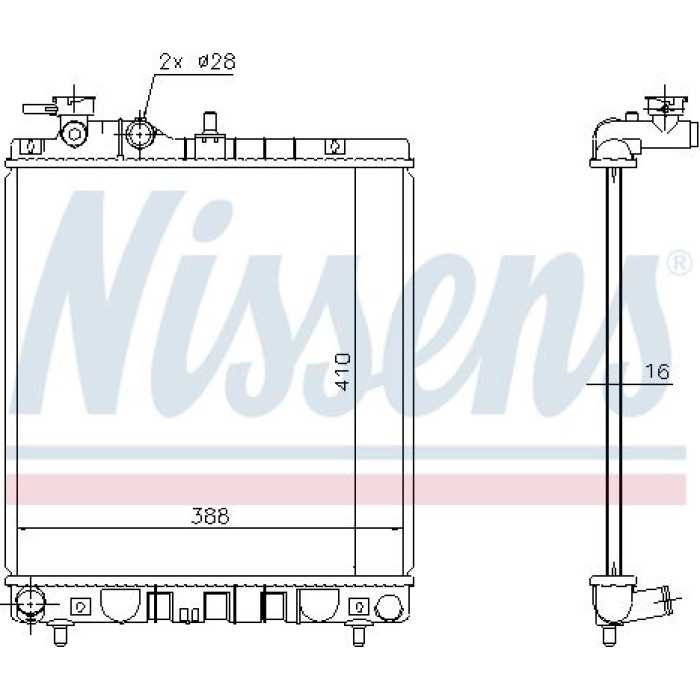 Nissens Wasserkühler PKW 675006