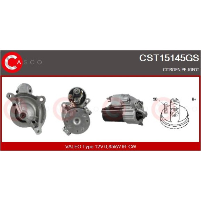 CASCO Anlasser CST15145GS CASCO Anlasser CST15145GS