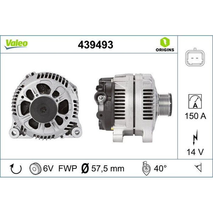 Valeo Lichtmaschine 439493 Valeo Lichtmaschine 439493