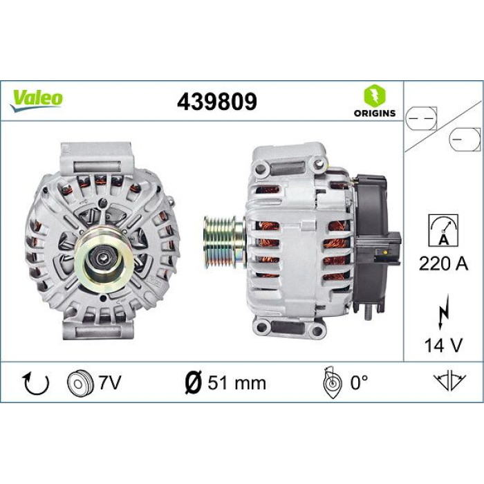 Valeo Lichtmaschine 439809 Valeo Lichtmaschine 439809