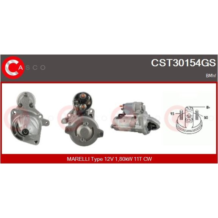 CASCO Anlasser CST30154GS CASCO Anlasser CST30154GS