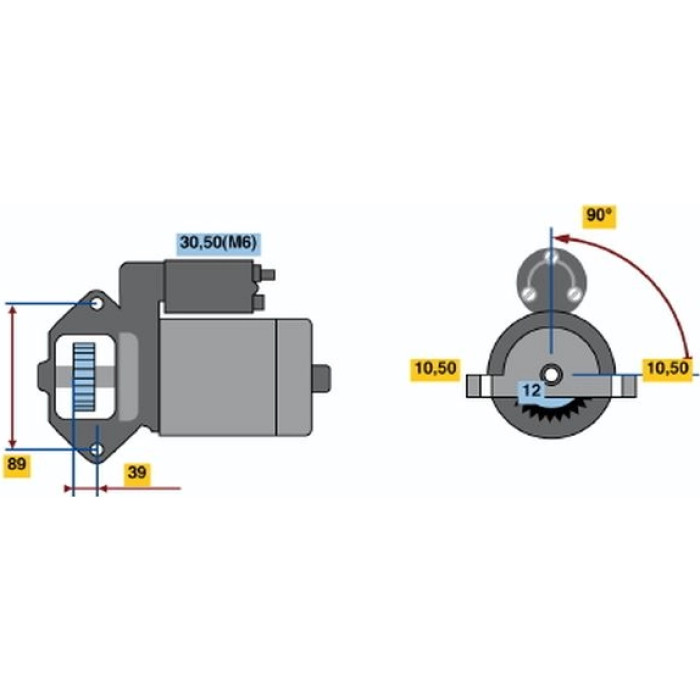 Bosch Anlasser 0001109324 Bosch Anlasser 0001109324