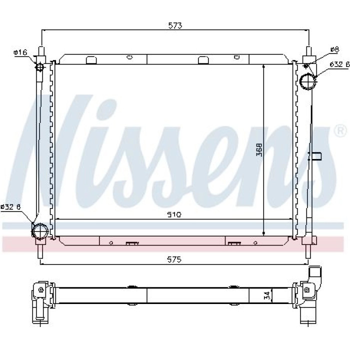 Nissens Wasserkühler PKW 68729 Nissens Wasserkühler PKW 68729