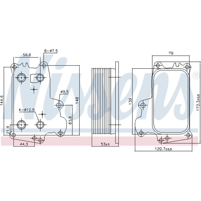 Nissens Ölkühler PKW 91297
