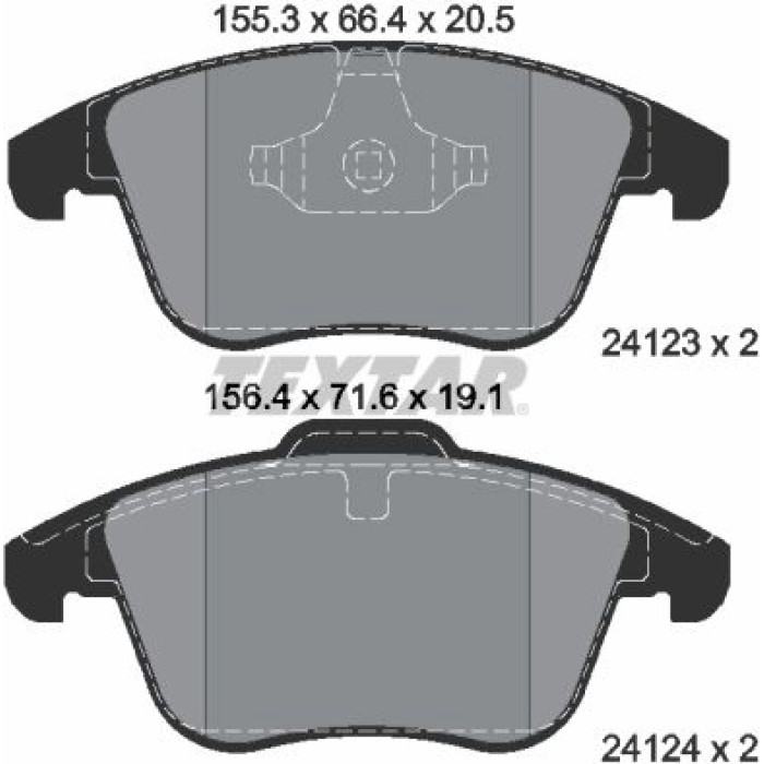 2412301 Textar Bremsbelagsatz 2412301