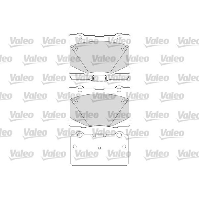 Valeo Bremsbelagsatz 601669 Valeo Bremsbelagsatz 601669