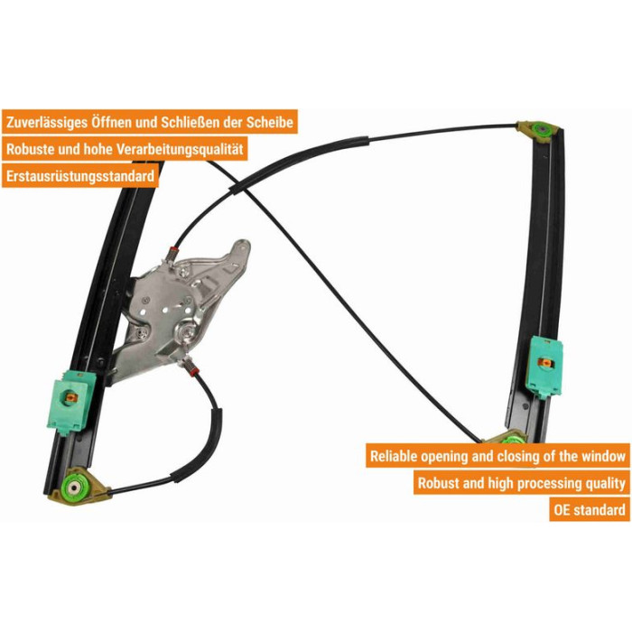 VAICO V10-6193 Fensterheber vorne links, ohne Motor, elektrisch