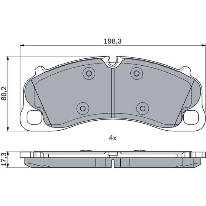 Bosch Bremsbelagsatz 0 986 494 788 Bosch Bremsbelagsatz 0 986 494 788