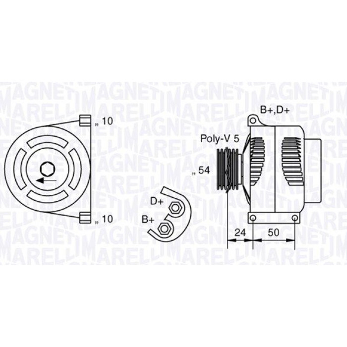 Magneti Marelli Lichtmaschine 063377027010