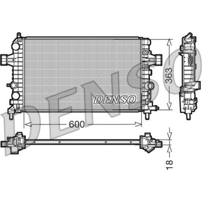 Denso Motorkühler DRM20103 Denso Motorkühler DRM20103