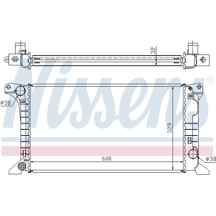 Nissens Wasserkühler PKW 62369A Nissens Wasserkühler PKW 62369A