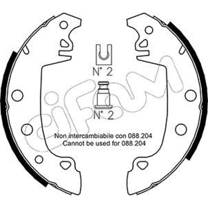 CIFAM Bremsbackensatz 153-324 CIFAM Bremsbackensatz 153-324