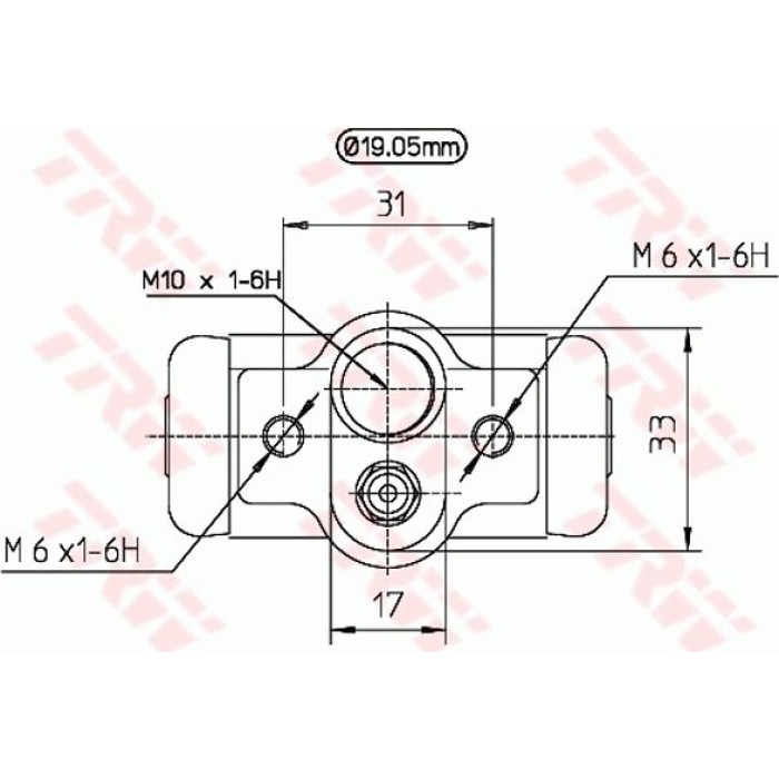 TRW Radbremszylinder BWD229 TRW Radbremszylinder BWD229