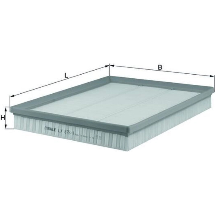 MAHLE Luftfilter LX 876/1 MAHLE Luftfilter LX 876/1