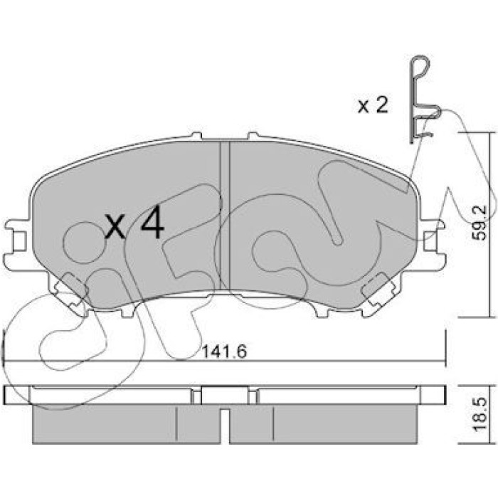 Bremsklötze VA 822-1010-0 Bremsklötze VA 822-1010-0