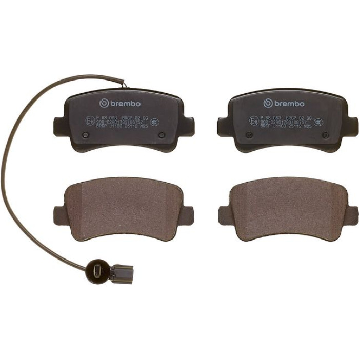 P 68 063 Brembo Prime Bremsbelagsatz Hinterachse – P 68 063 – 129 x 60 x 18 mm – Bremssystem – OE Nummer 4406237 P 68 063 Brembo Prime Bremsbelagsatz Hinterachse – P 68 063 – 129 x 60 x 18 mm – Bremssystem – OE Nummer 4406237