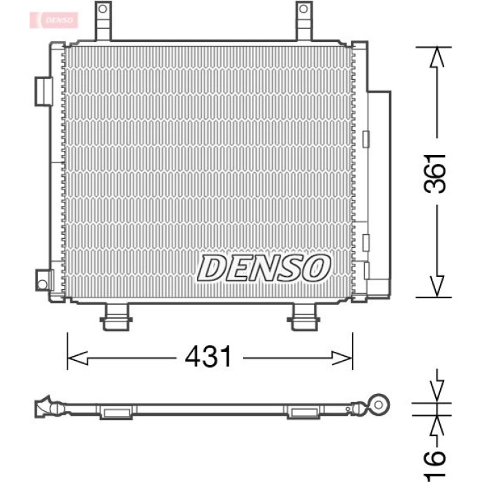 Denso Klimakondensator DCN47004 Denso Klimakondensator DCN47004