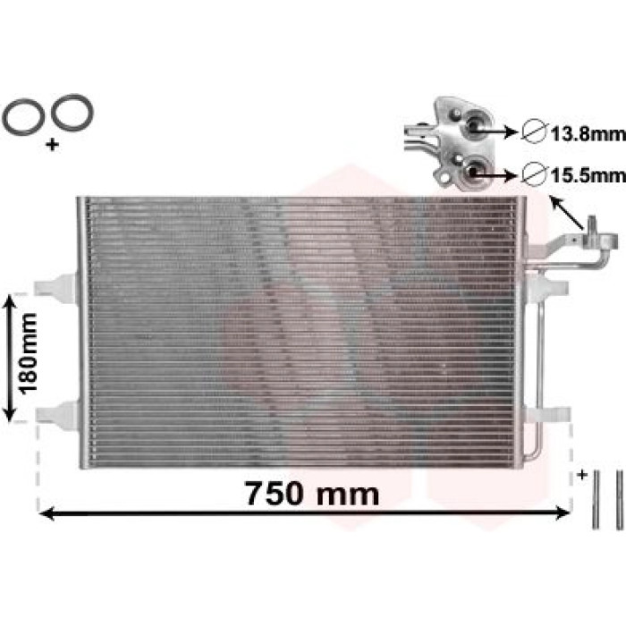 Van Wezel Klimakondensator 59005149 Van Wezel Klimakondensator 59005149