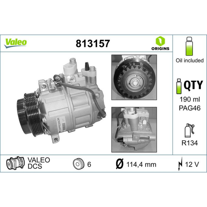 813157 Valeo Klimakompressor 813157 813157 Valeo Klimakompressor 813157
