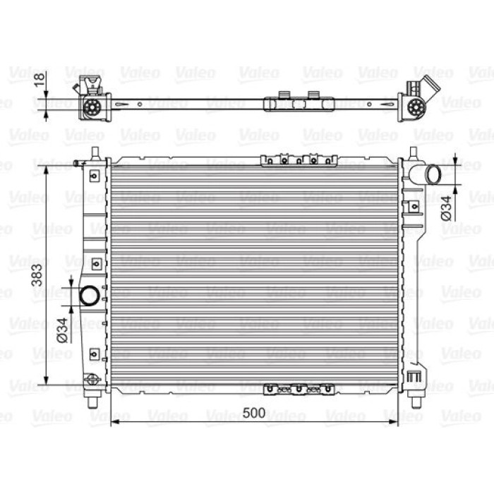 Valeo Wärmetauscher 701544 Valeo Wärmetauscher 701544