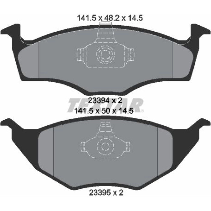 Textar Bremsbelagsatz 2339402 Textar Bremsbelagsatz 2339402