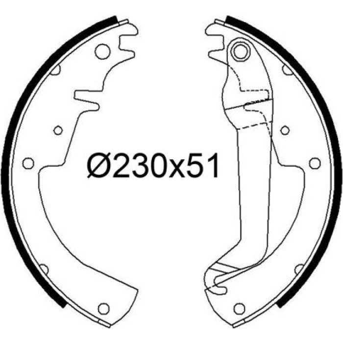 Valeo Bremsbacken 564293 Valeo Bremsbacken 564293