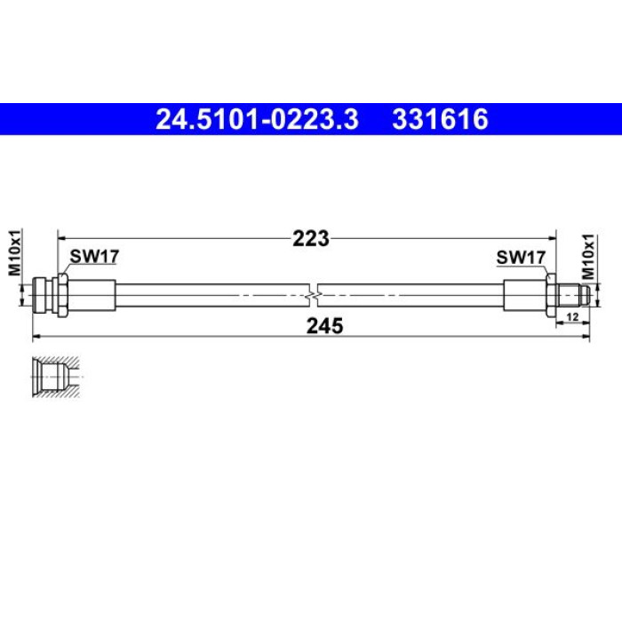 ATE Bremsschlauch 24.5101-0223.3 ATE Bremsschlauch 24.5101-0223.3