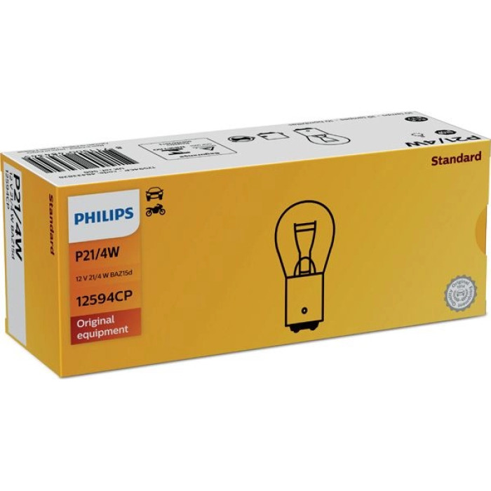 12594CP PHILIPS P21/4W Glühlampe 12 V 21/4 W BAZ15d - 12594CP - l 12594CP PHILIPS P21/4W Glühlampe 12 V 21/4 W BAZ15d - 12594CP - l