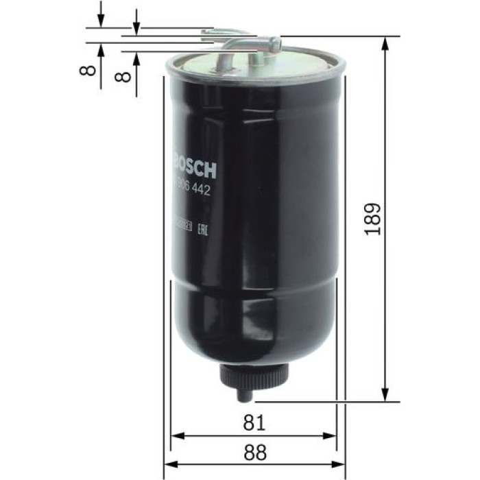 0 450 906 442 Bosch Kraftstofffilter 0 450 906 442 0 450 906 442 Bosch Kraftstofffilter 0 450 906 442