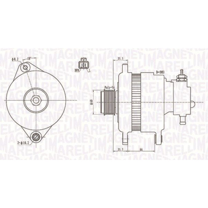 Magneti Marelli Lichtmaschine 063731899010 Magneti Marelli Lichtmaschine 063731899010