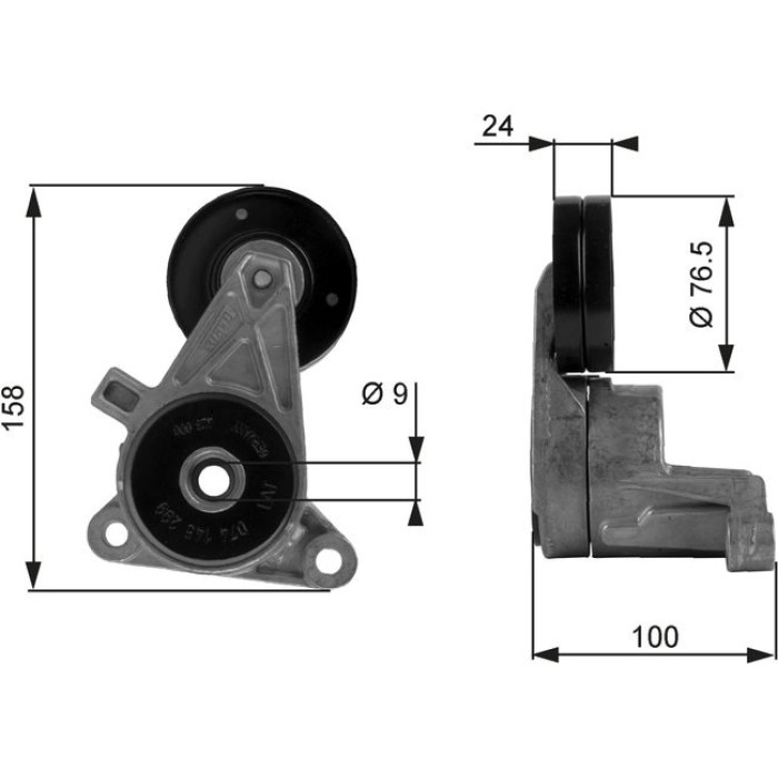 Gates Spannrolle T38437