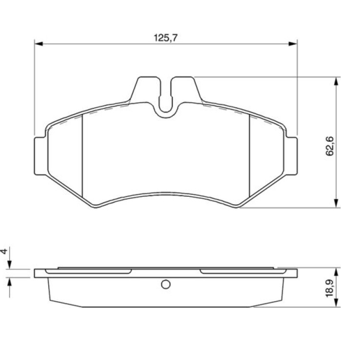 Bosch Bremsbelagsatz 0 986 424 516 Bosch Bremsbelagsatz 0 986 424 516
