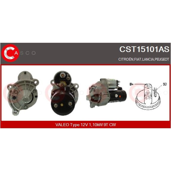 CASCO Anlasser CST15101AS CASCO Anlasser CST15101AS