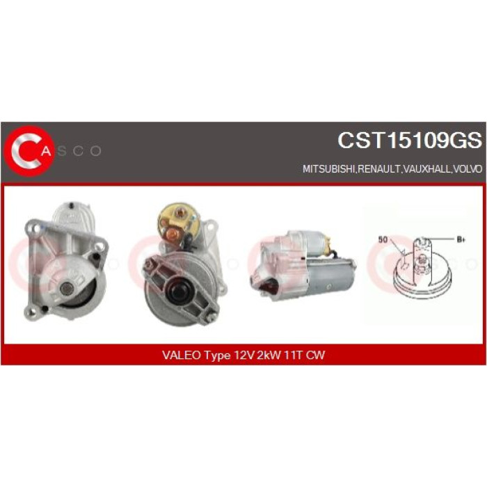 CASCO Anlasser CST15109GS CASCO Anlasser CST15109GS