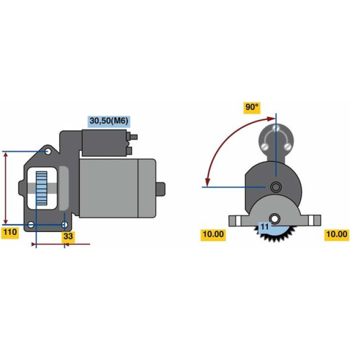 Bosch Starter 0 986 022 850 Bosch Starter 0 986 022 850