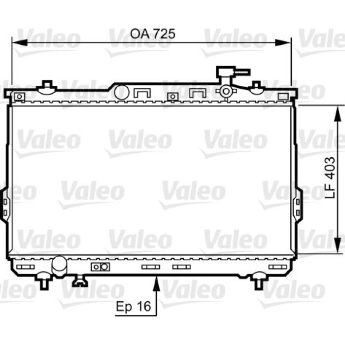 Valeo Motorkühler 734259 Valeo Motorkühler 734259