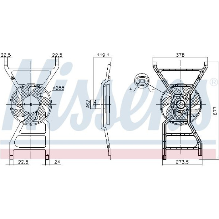 Nissens Kühlerlüfter PKW 850089 Nissens Kühlerlüfter PKW 850089