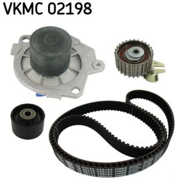 VKMC 02198 SKF Zahnriemensatz mit Wasserpumpe 02198 VKMC 02198 SKF Zahnriemensatz mit Wasserpumpe 02198