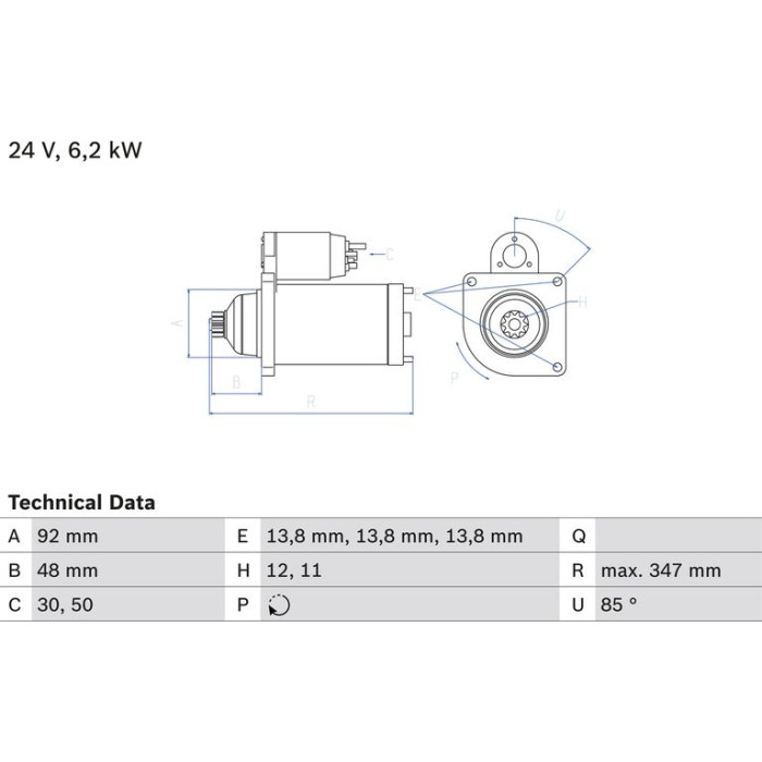 Bosch Starter 0 986 022 980