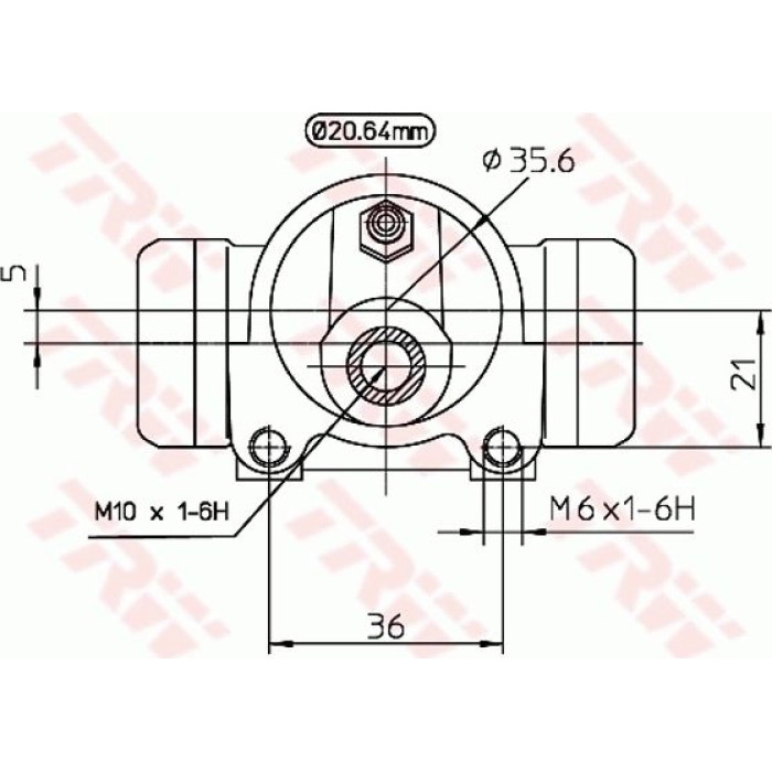 TRW Radbremszylinder BWF296 TRW Radbremszylinder BWF296