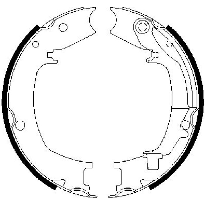 Bosch Bremsbacken 0 986 487 711 Bosch Bremsbacken 0 986 487 711