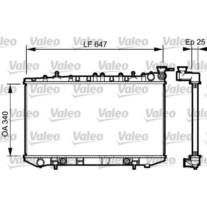 Valeo Motorkühler 734152 Valeo Motorkühler 734152