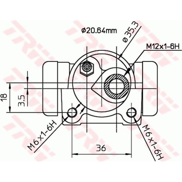 BWF167 TRW Radbremszylinder BWF167 BWF167 TRW Radbremszylinder BWF167